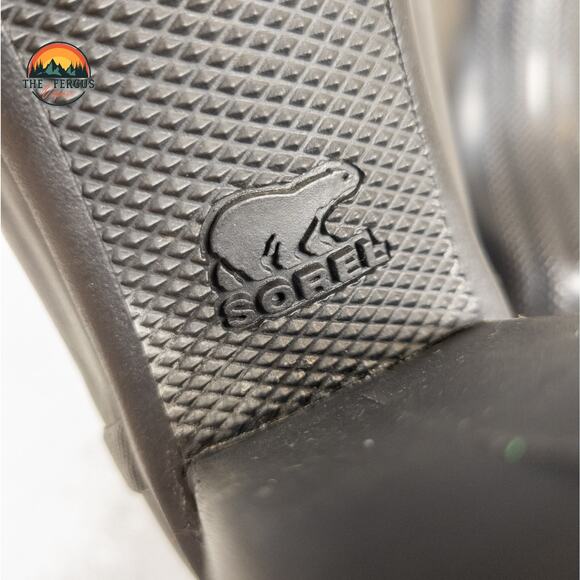 Sorel Medina III Black High Chunky Heel Platform Rain Boot Women's Size 9 - Picture 15 of 16